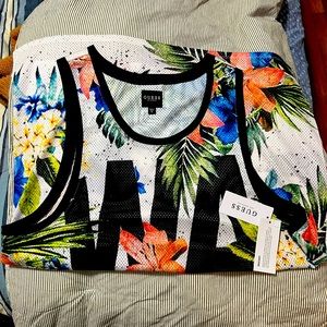 Guess men wavy tank top brand new with tag..
